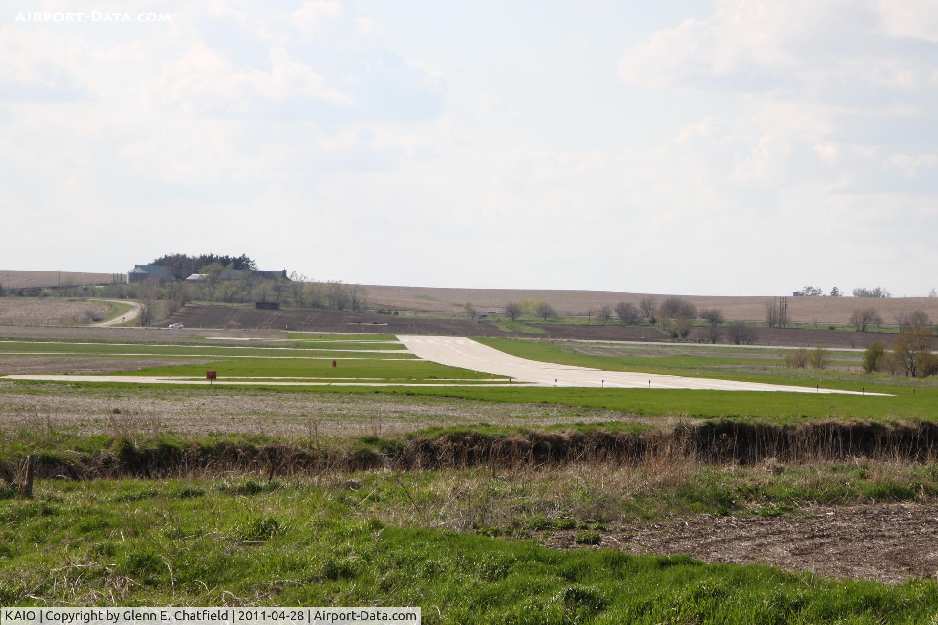 Atlantic Municipal Airport (AIO) - Looking down runway 30