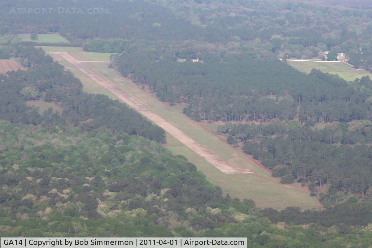 Pinebloom Plantation Airport (GA14) - Looking west from 3000'