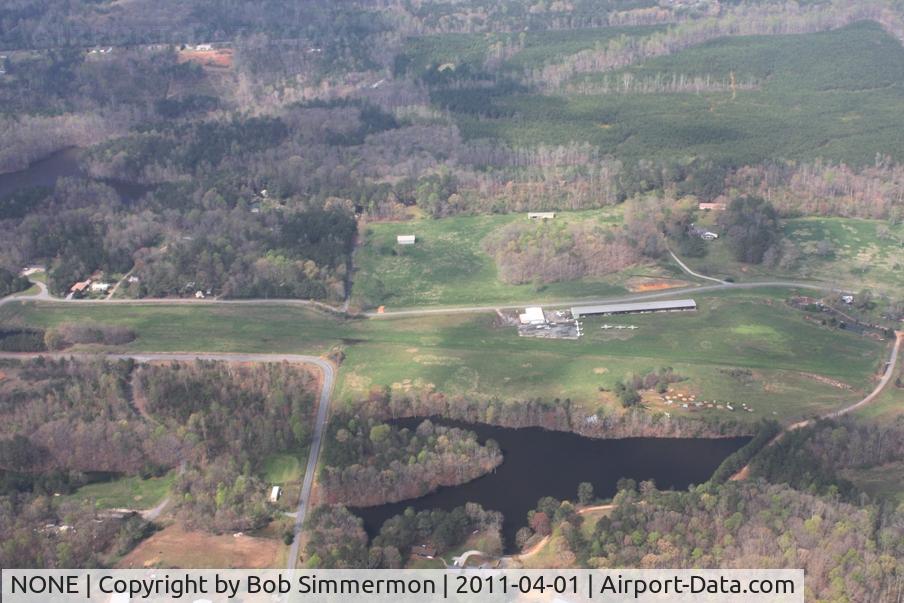 NONE Airport - Uncharted and unregistered, Zack Airport - Resaca, GA.  Looking west from 3000'