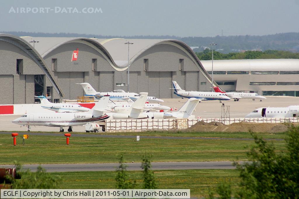 Farnborough Airfield Airport, Farnborough, England United Kingdom (EGLF) - TAG Apron at Farnborough Airfield