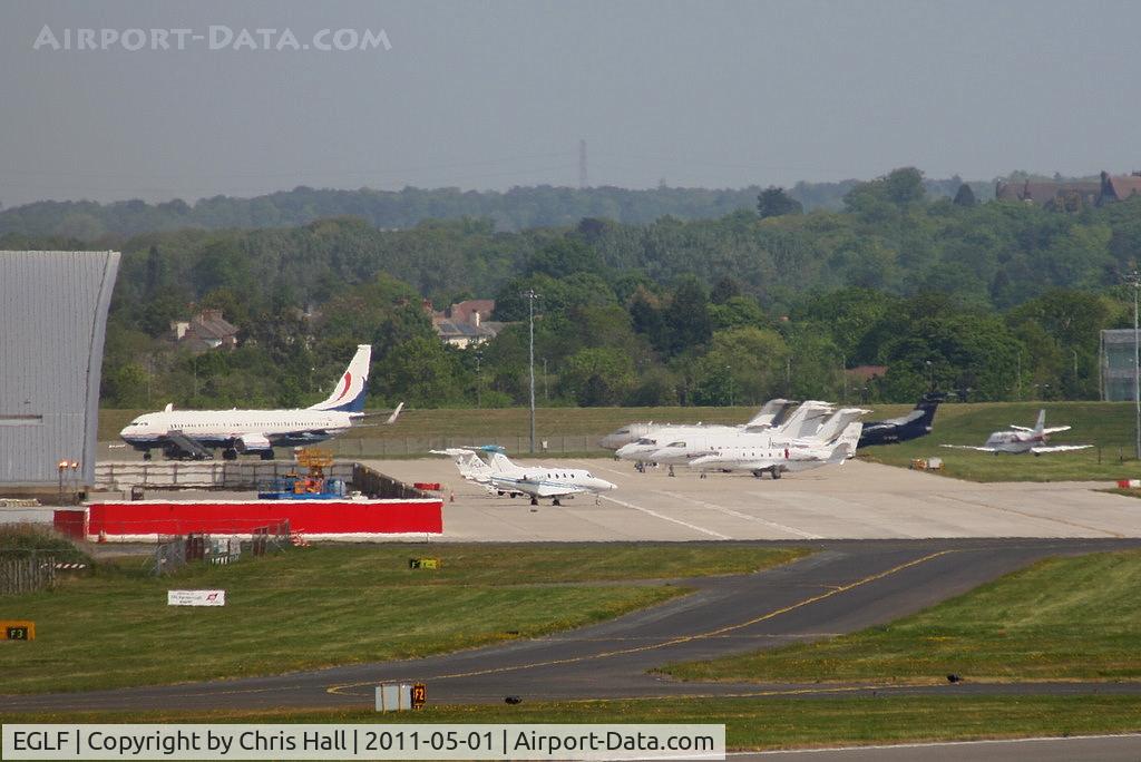 Farnborough Airfield Airport, Farnborough, England United Kingdom (EGLF) - East Apron at Farnborough Airfield