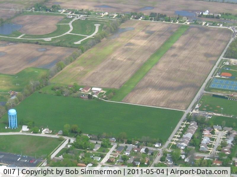 Frost Field Airport (0II7) - Looking NW from 3000'