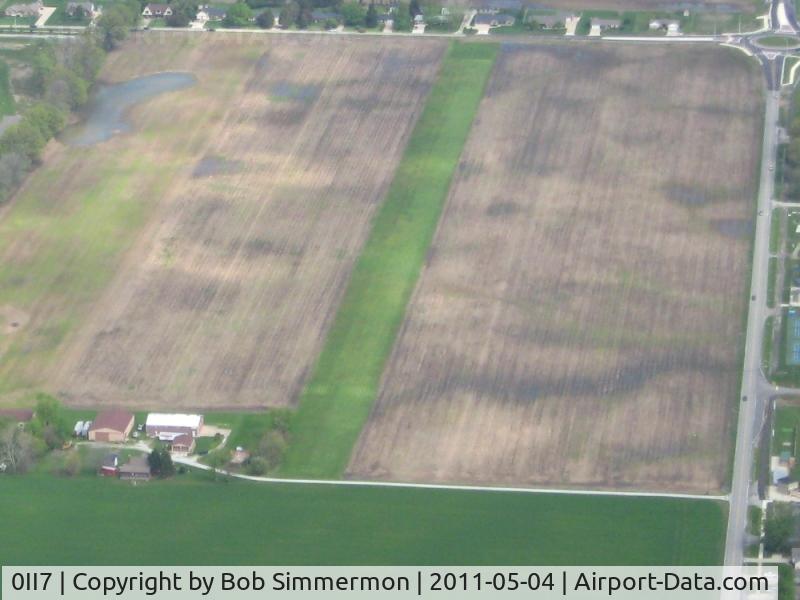 Frost Field Airport (0II7) - Looking north from 3000'