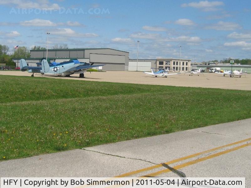 Greenwood Municipal Airport (HFY) - Transient ramp and FBO facilities.