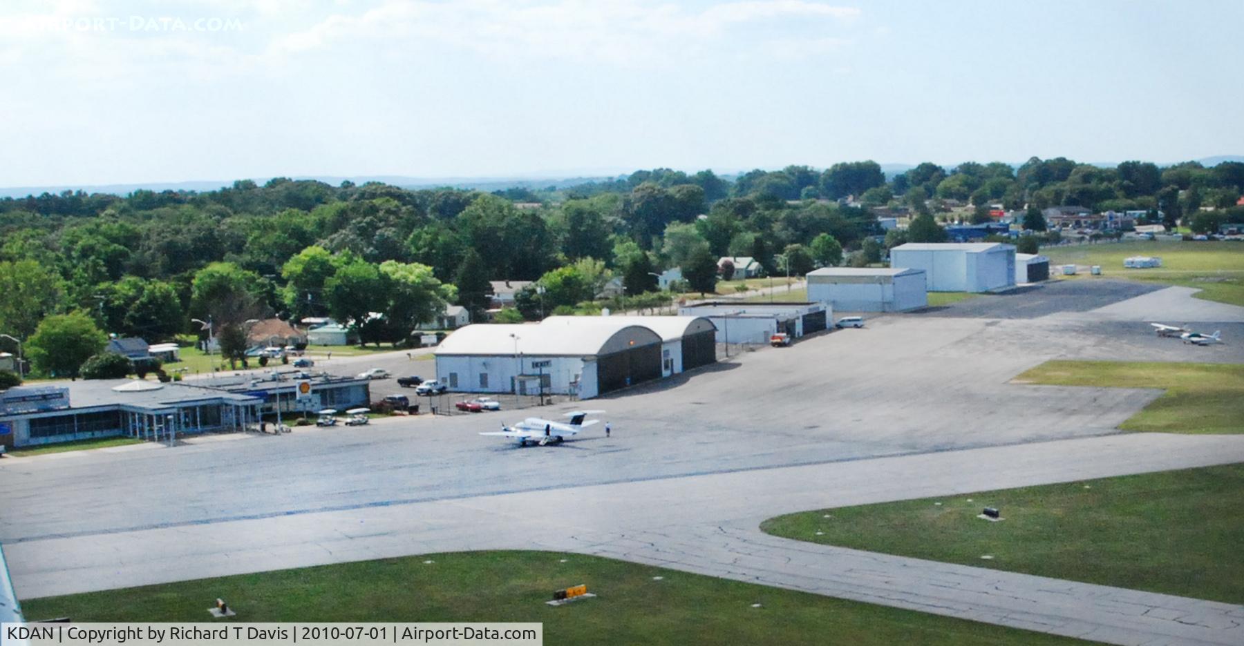 Danville Regional Airport (DAN) - Looking toward Terminal and FBO