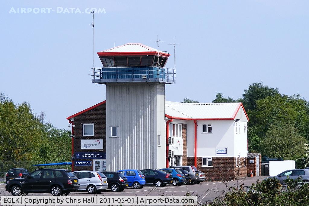 Blackbushe Airport, Camberley, England United Kingdom (EGLK) - Blackbushe  Airport Tower and Terminal Building