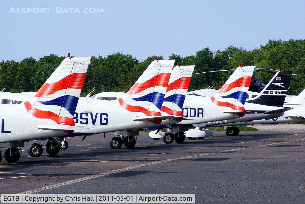 Wycombe Air Park/Booker Airport, High Wycombe, England United Kingdom (EGTB) - tails of the Airways Flying Club