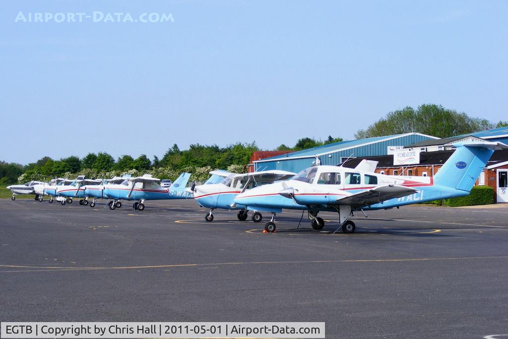 Wycombe Air Park/Booker Airport, High Wycombe, England United Kingdom (EGTB) - some of the Wycombe Air Centre fleet at Booker