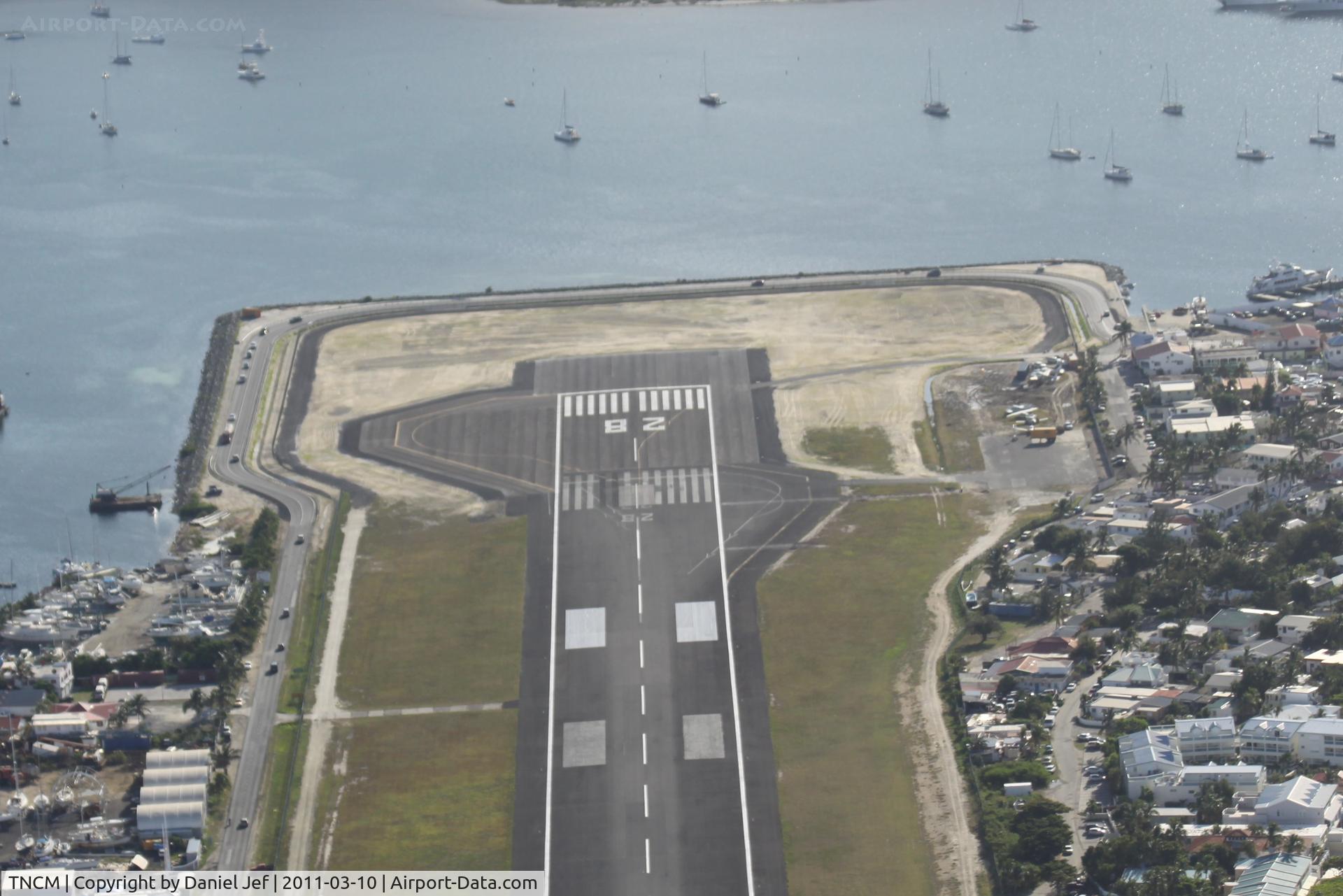 Princess Juliana International Airport, Philipsburg, Sint Maarten Netherlands Antilles (TNCM) - Extention at TNCM off runway 28