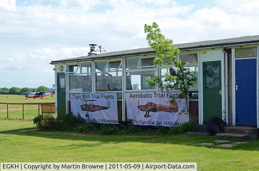 Lashenden/Headcorn Airport, Maidstone, England United Kingdom (EGKH) - The TIGER CLUB Hut at Headcorn.