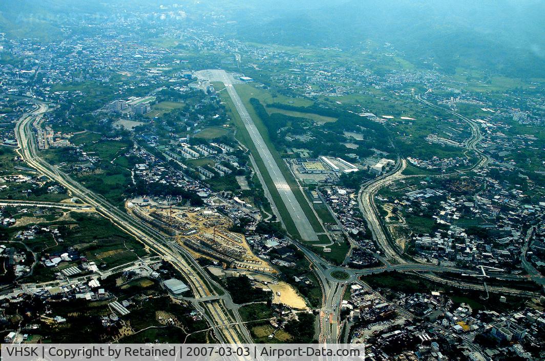 Shek Kong Airfield Airport, Shek Kong Hong Kong (VHSK) - Overhead VHSK