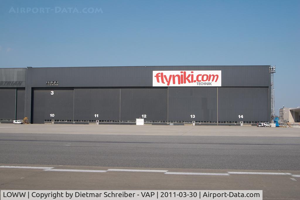 Vienna International Airport, Vienna Austria (LOWW) - Fly Niki titles on Hangar 3