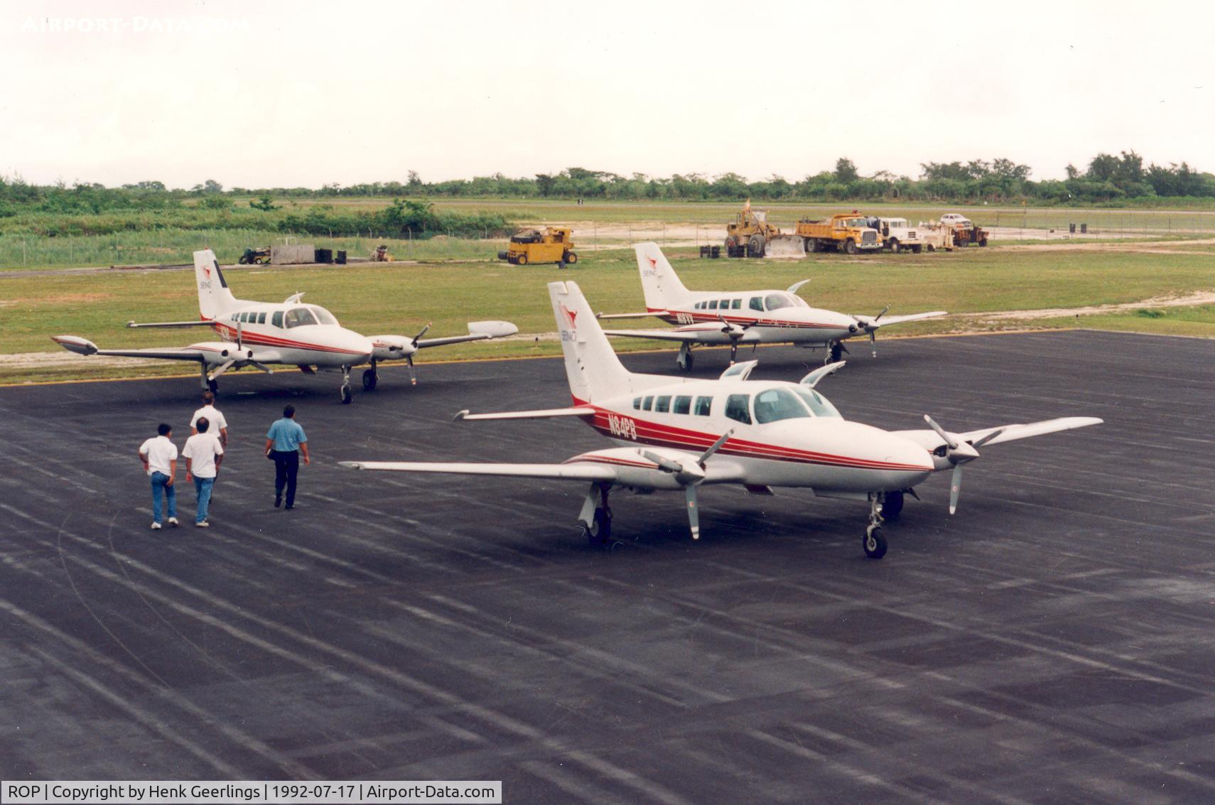Rota International Airport, Rota Island Northern Mariana Islands (ROP) - Fleet of Pacific Island Aviation - Seino

N84PB ,  N18VV , N2NB Cessna 402C and 402B