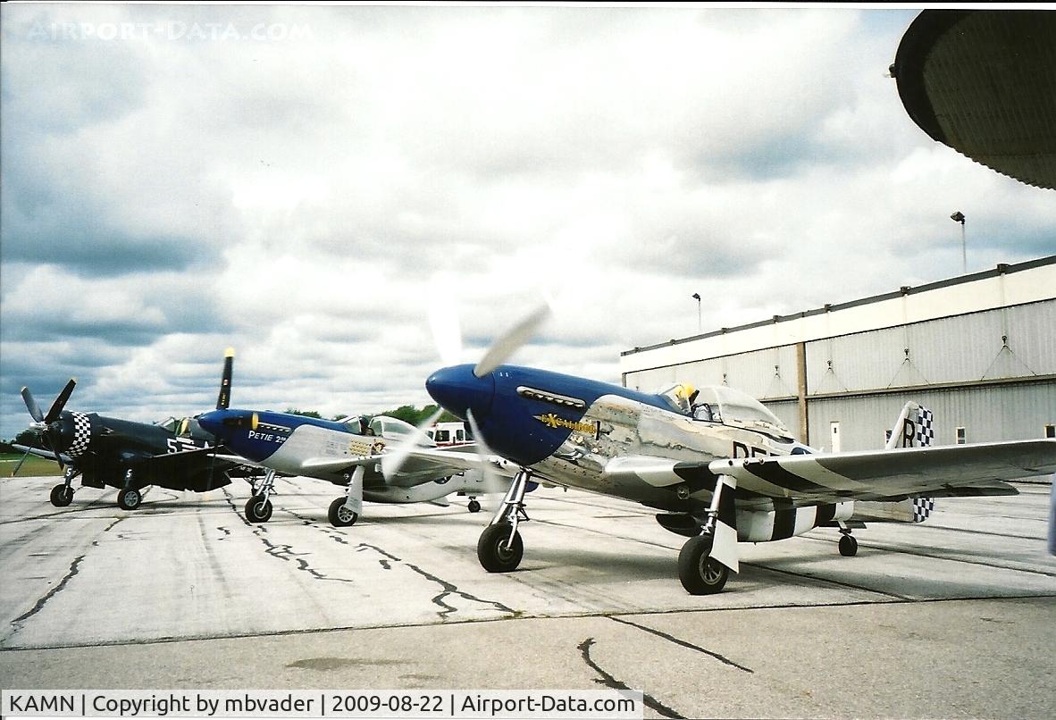 Gratiot Community Airport (AMN) - Warbirds on the ramp at the Open House