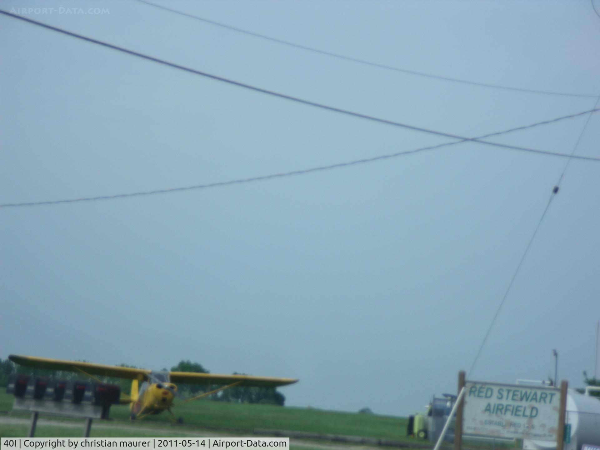 Red Stewart Airfield Airport (40I) - the champ is in the picture