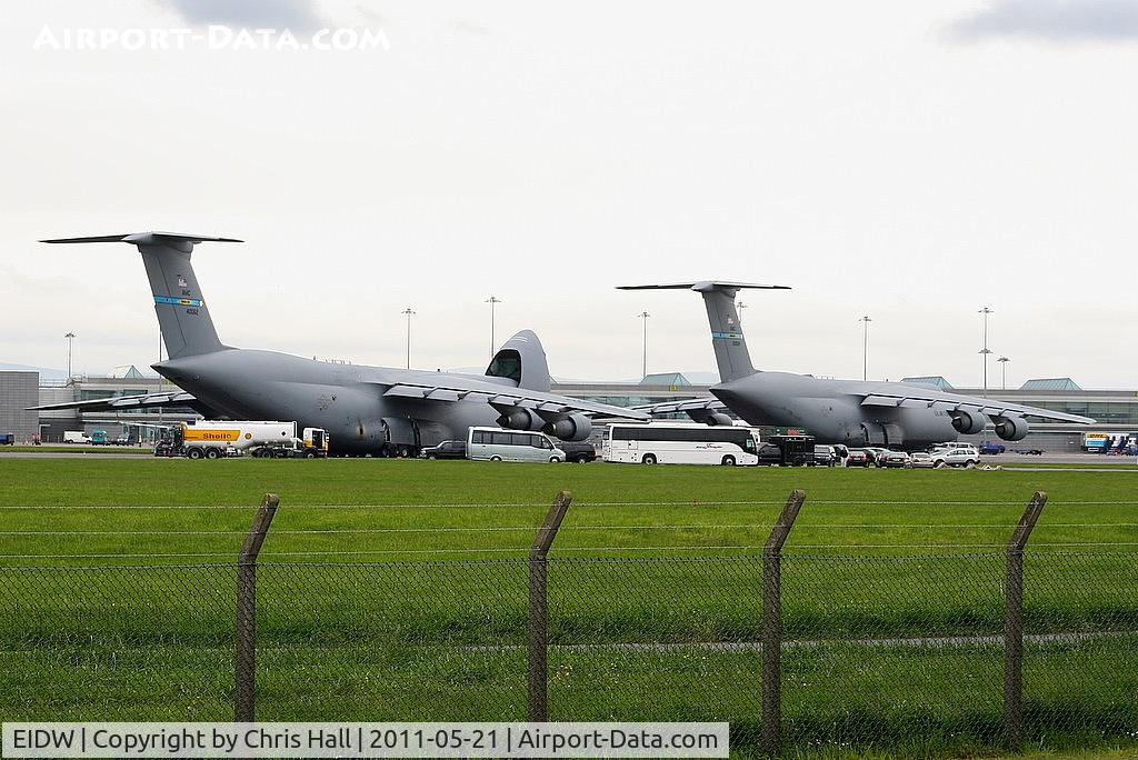 Dublin International Airport, Dublin Ireland (EIDW) - Lockheed C-5 Galaxy's 69-0024 and 84-0062 bringing President Barack Obama's cavalcade for his visit to Ireland