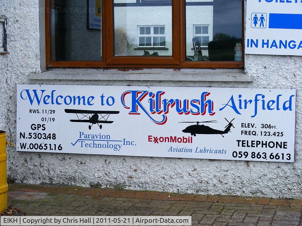 EIKH Airport - on the club house wall at Kilrush Airfield, Ireland