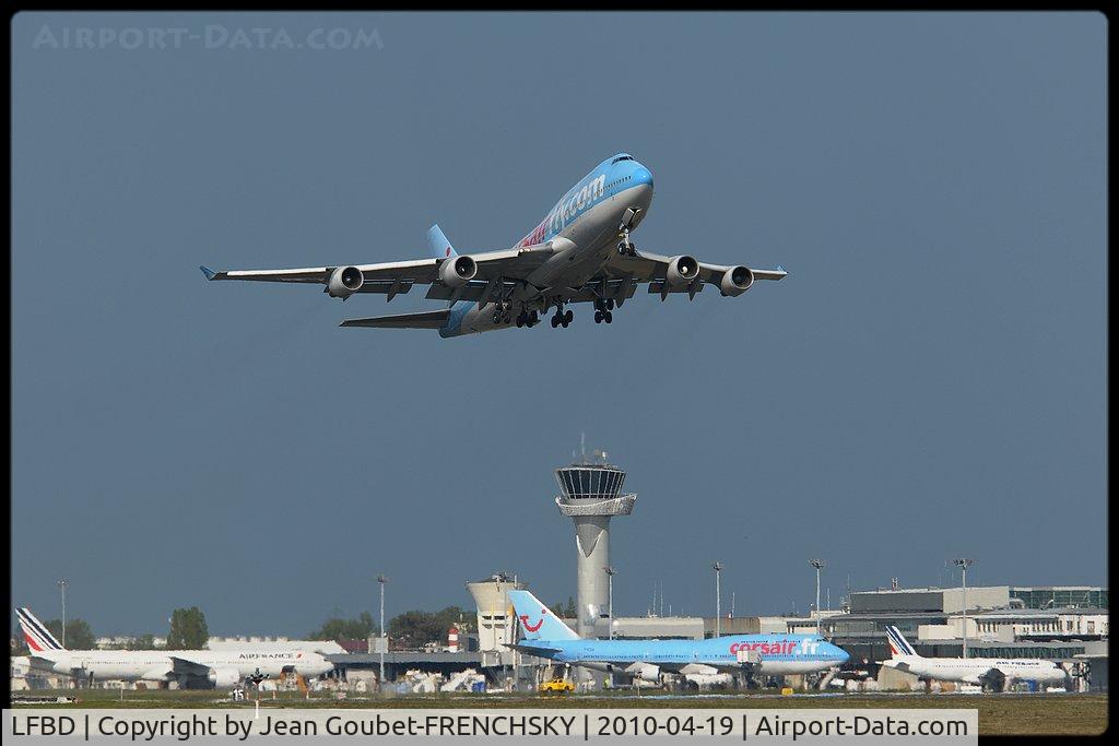 Bordeaux Airport, Merignac Airport France (LFBD) - Corsair take off 23