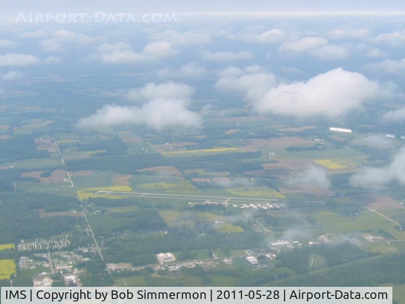 Madison Municipal Airport (IMS) - Looking west from 4500'