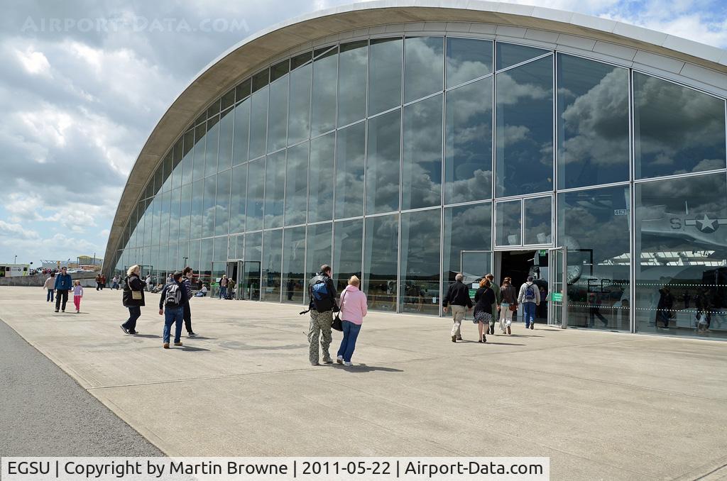 Duxford Airport, Cambridge, England United Kingdom (EGSU) - Entrance to the American Air Forces Museum.