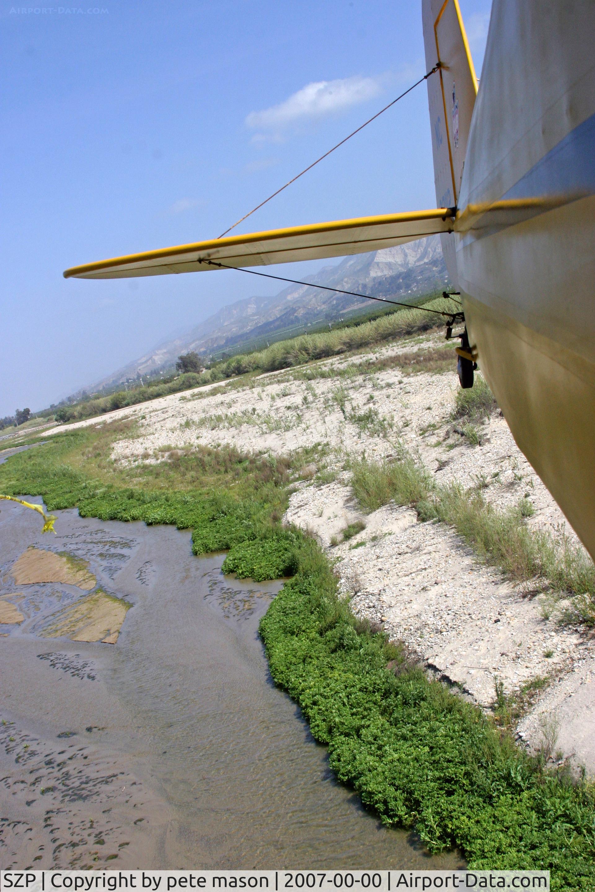 Santa Paula Airport (SZP) - low level santa clara riverbed 5 miles east of szp