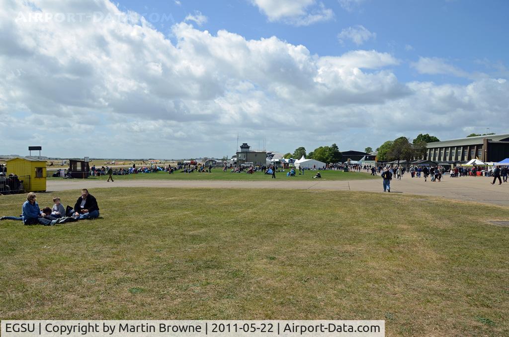 Duxford Airport, Cambridge, England United Kingdom (EGSU) - GENERAL PANORAMA OF DUXFORD EARLY ON SPRING SHOW DAY 22 MAY 2011.