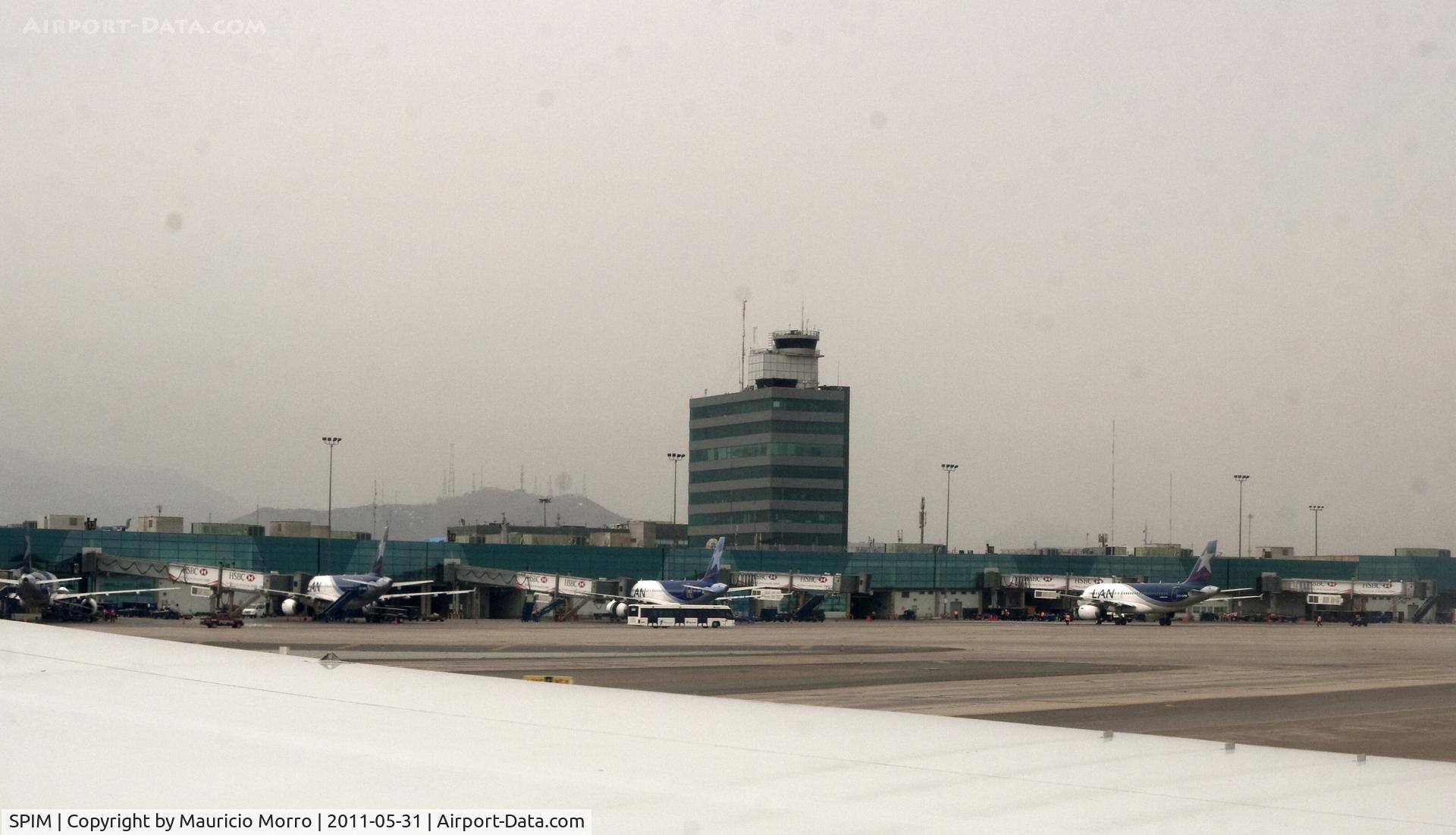 Jorge Chávez International Airport, Callao/Lima, Lima Metropolitan Area Peru (SPIM) - Cloudy skies over Jorge Chavez (as almost every day)