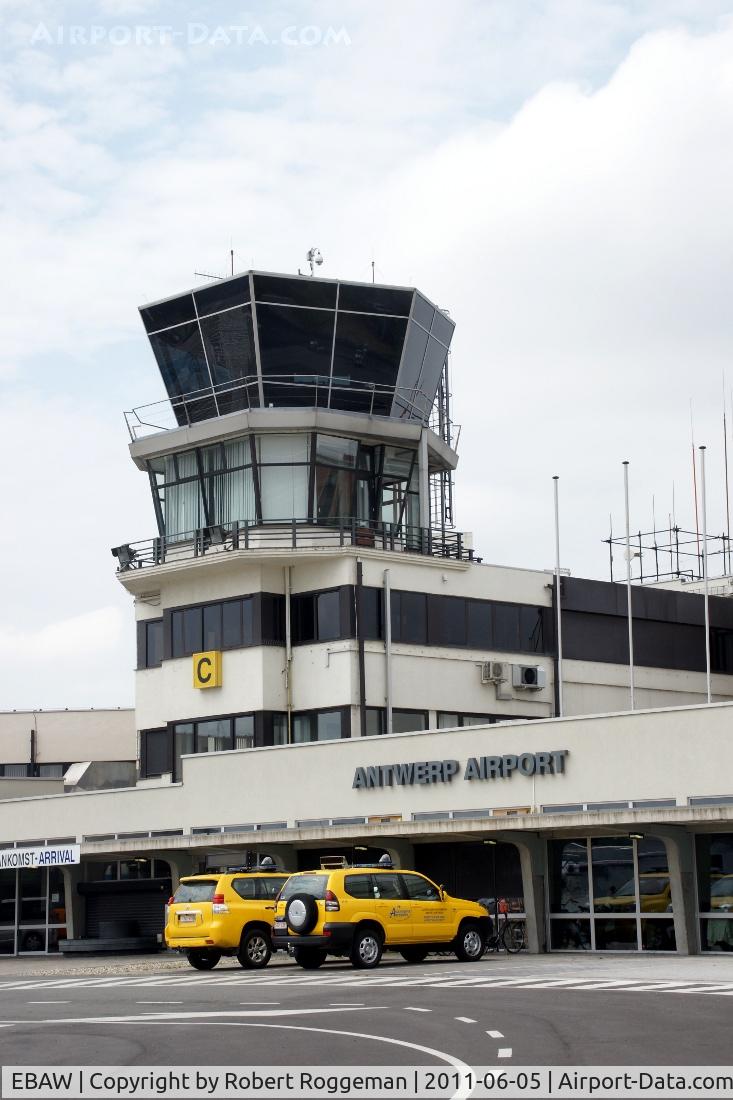 Antwerp International Airport, Antwerp / Deurne, Belgium Belgium (EBAW) - Controletower as seen from tarmac.