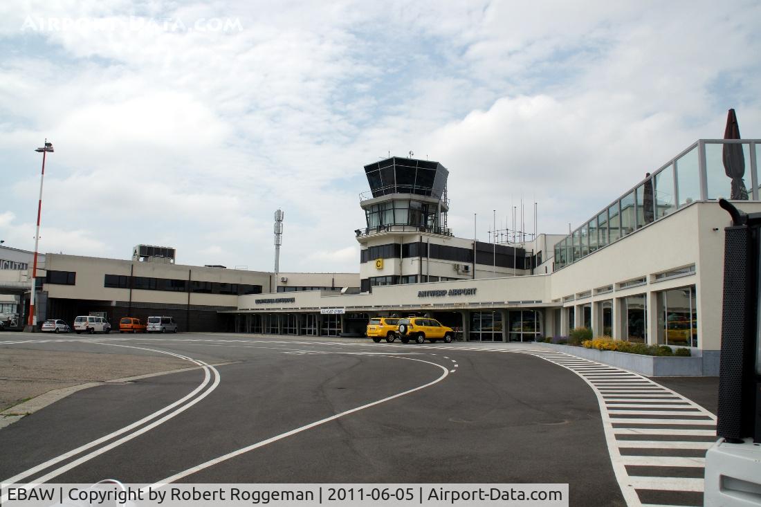 Antwerp International Airport, Antwerp / Deurne, Belgium Belgium (EBAW) - Controletower as seen from tarmac.
