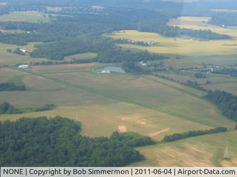 NONE Airport - Looking SW at an uncharted strip 4.5 mi. E of New Washington, IN