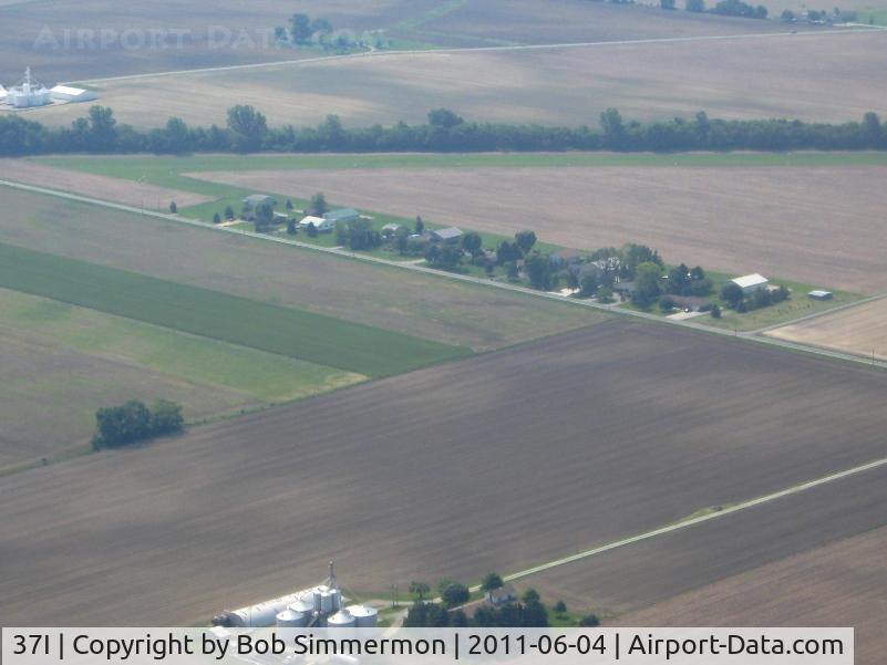 Troy Skypark Airport (37I) - Looking SE from 2500'.  The runway is along the line of trees.