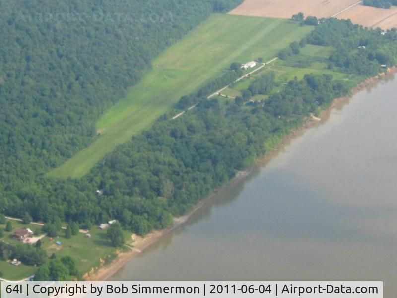 Lee Bottom Airport (64I) - Looking NW from 1000'