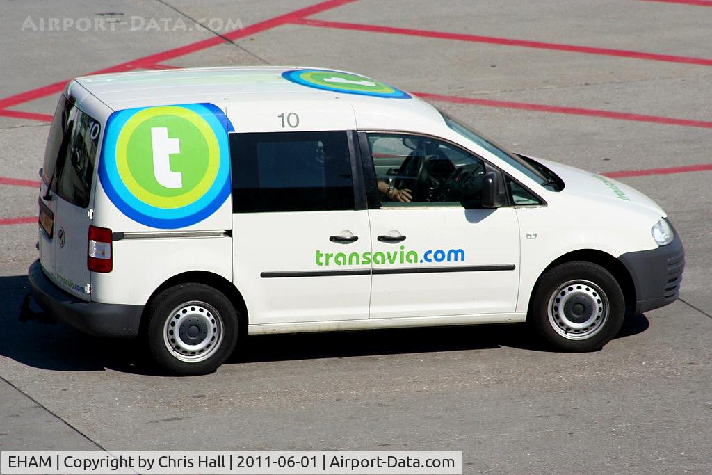 Amsterdam Schiphol Airport, Haarlemmermeer, near Amsterdam Netherlands (EHAM) - Transavia ground crew