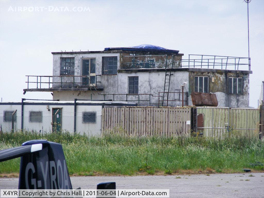 X4YR Airport - former WWII tower at Rufforth airfield, Yorkshire, constructed during 1941 and also used in the TV drama series 'Airline' during the 1970s which feature Ruskin Air Services