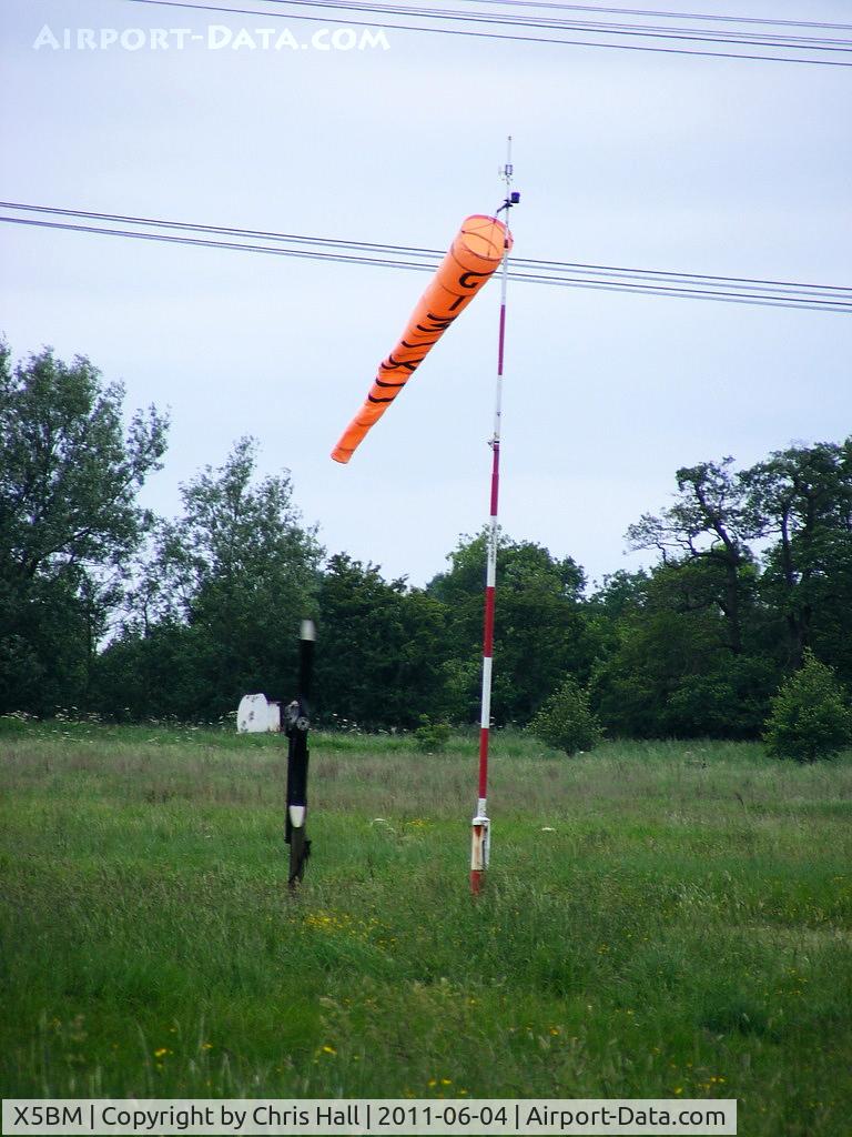X5BM Airport - wind sock made from the fuselage fabric of G-MTXU Snowbird Mk.IV