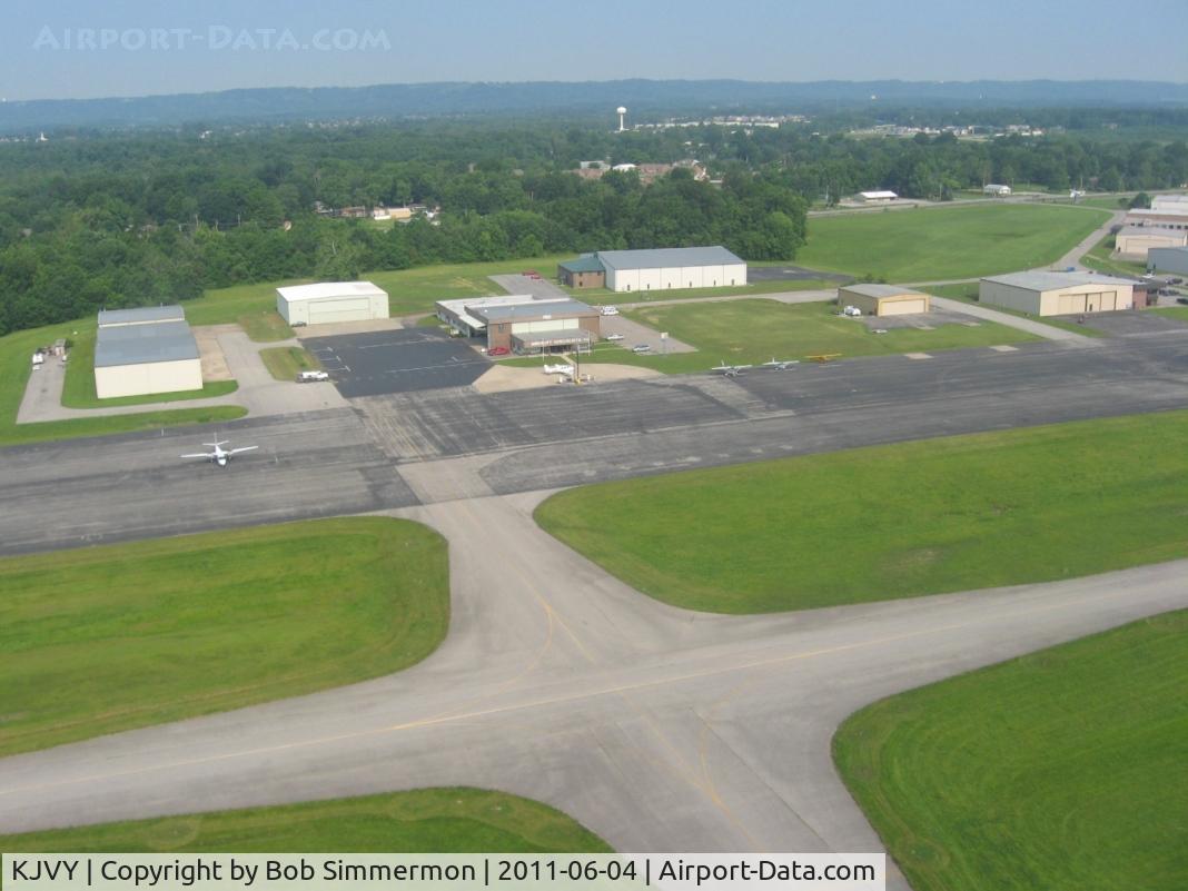 Clark Regional Airport (JVY) - Departing RWY 18, looking west.
