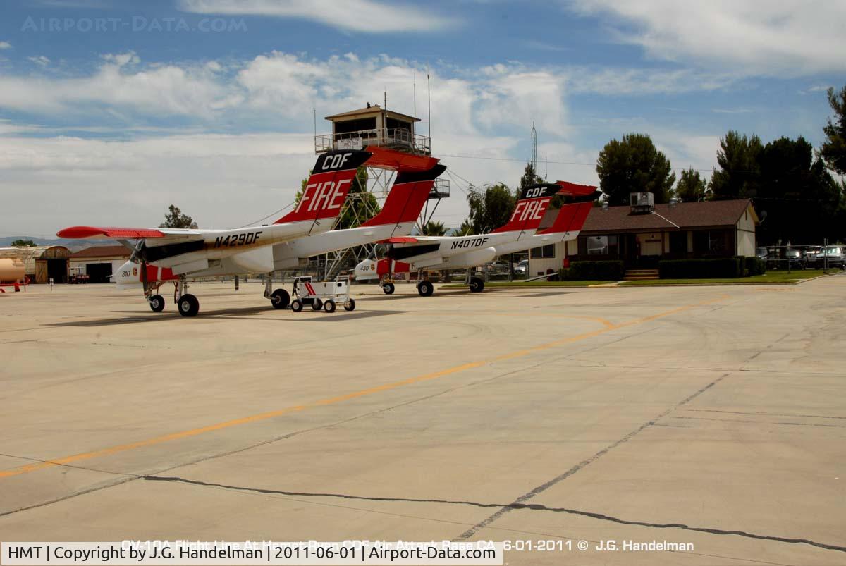 Hemet-ryan Airport (HMT) - OV-10A flight line at hemet-Ryan CA