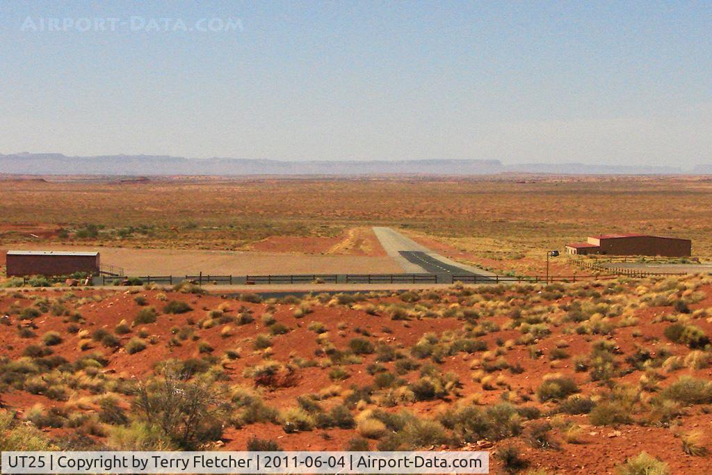 Monument Valley Airport (UT25) - The sparse ramp and basic facilities for anyone using Monument Valley Airport