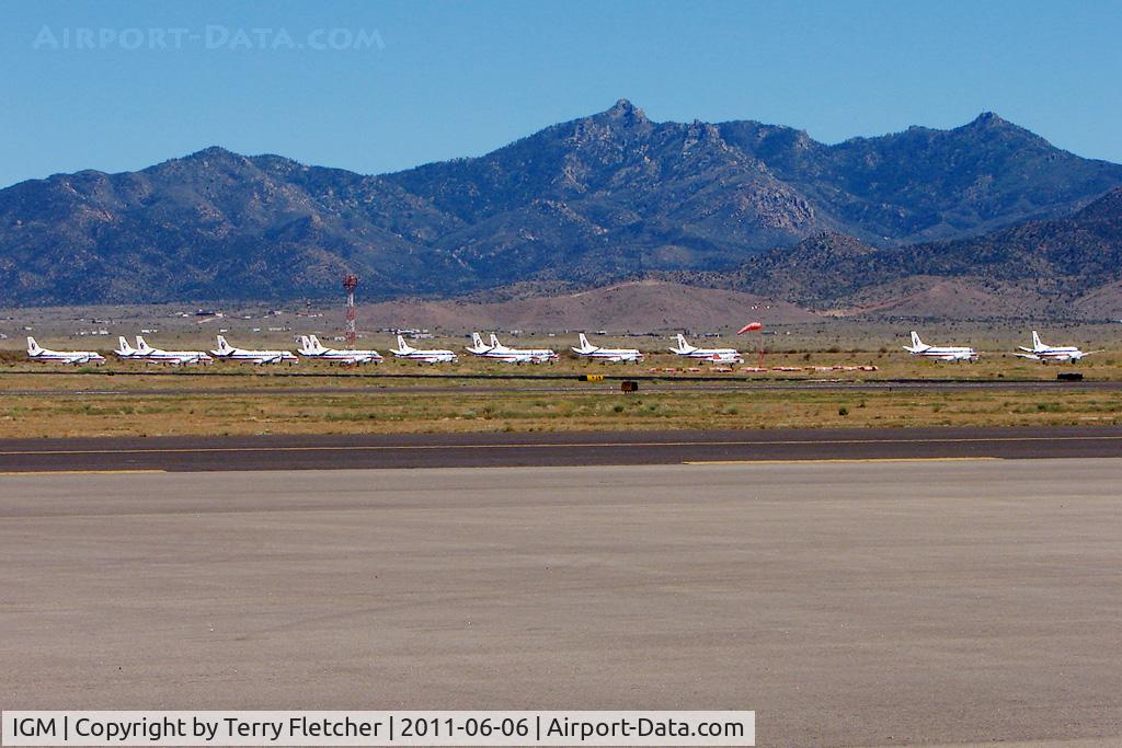 Kingman Airport (IGM) - 13 of 16 remotely stored American Eagle Saab 340s at Kingman