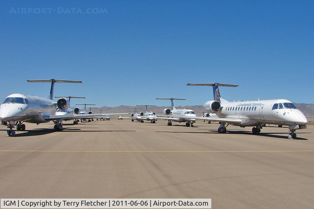 Kingman Airport (IGM) - Numerous Continental ERJs stored at Kingman