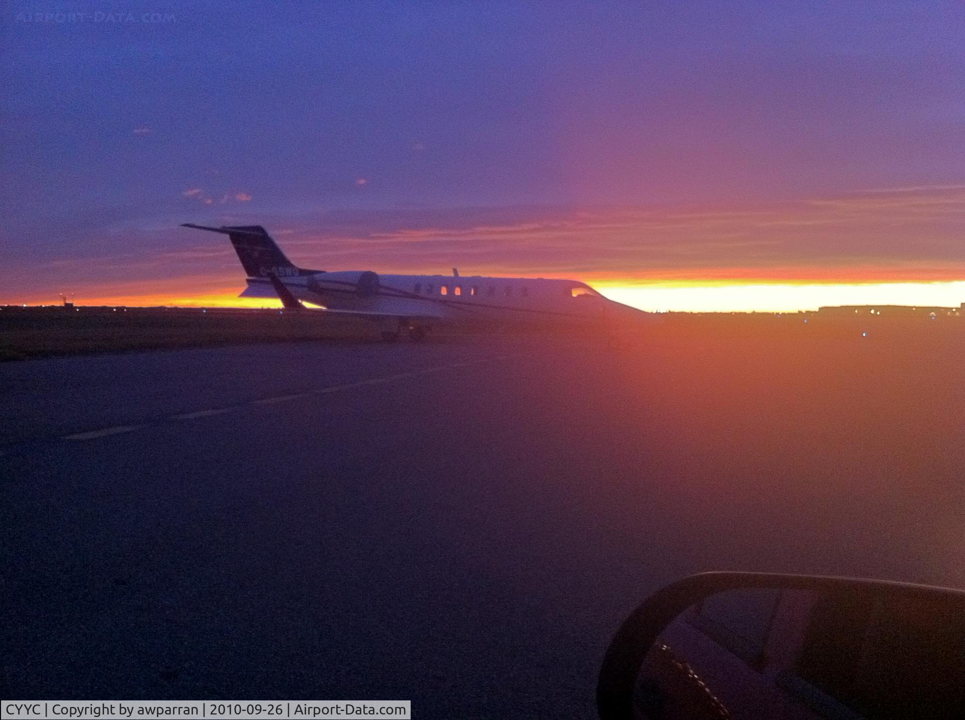 Calgary International Airport, Calgary, Alberta Canada (CYYC) - This was an early morning sunrise