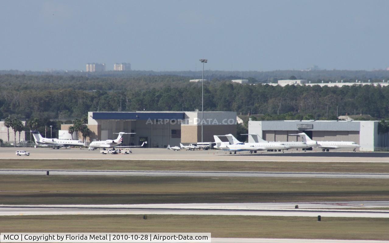 Orlando International Airport (MCO) - Biz jets on west ramp