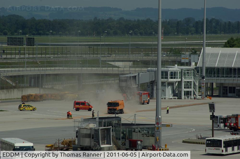 Munich International Airport (Franz Josef Strauß International Airport), Munich Germany (EDDM) - Cleaning the tarmac