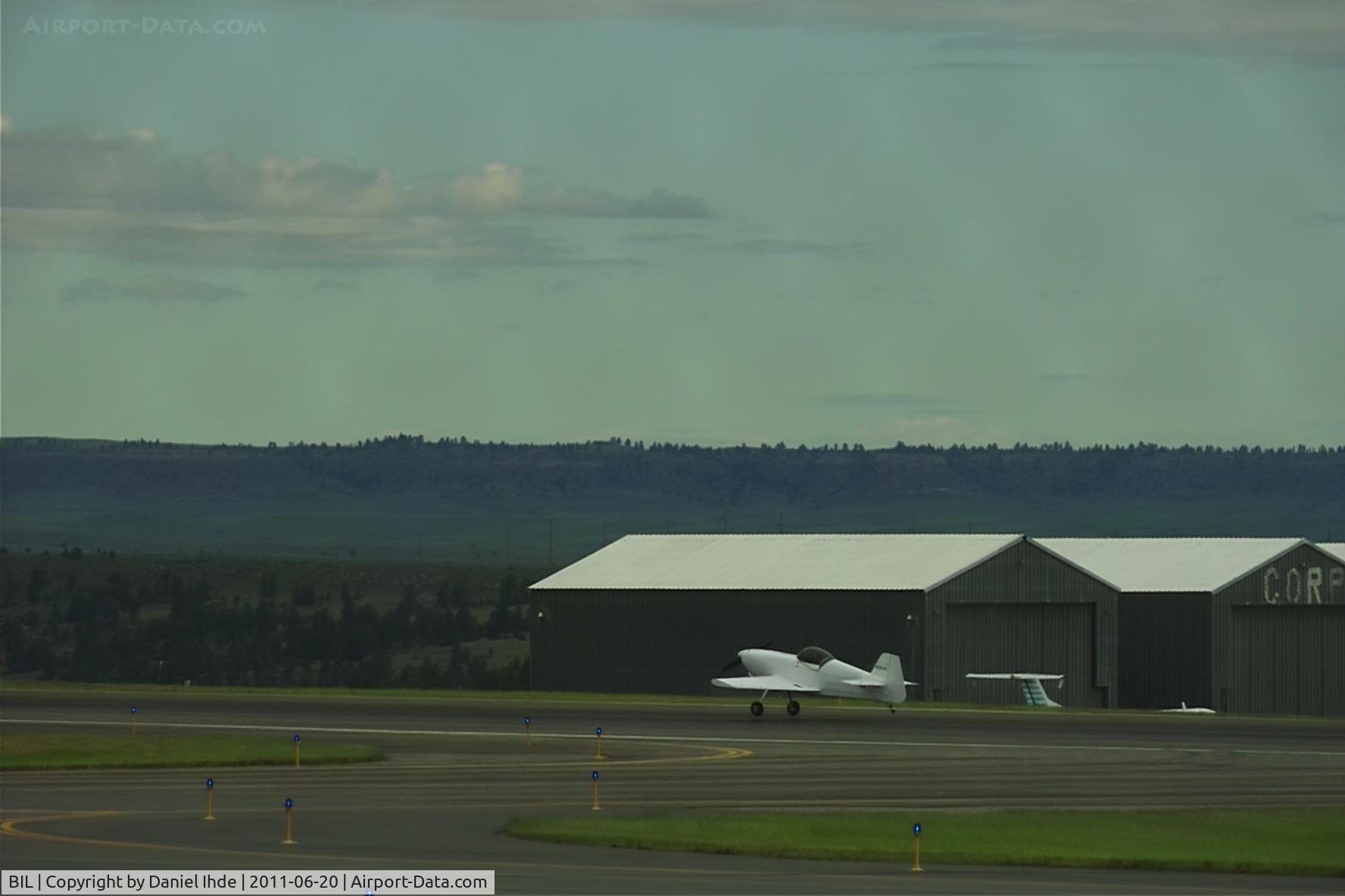 Billings Logan International Airport (BIL) - Experimental @ BIL  Cannot quite pick up the identification number on the aircraft.