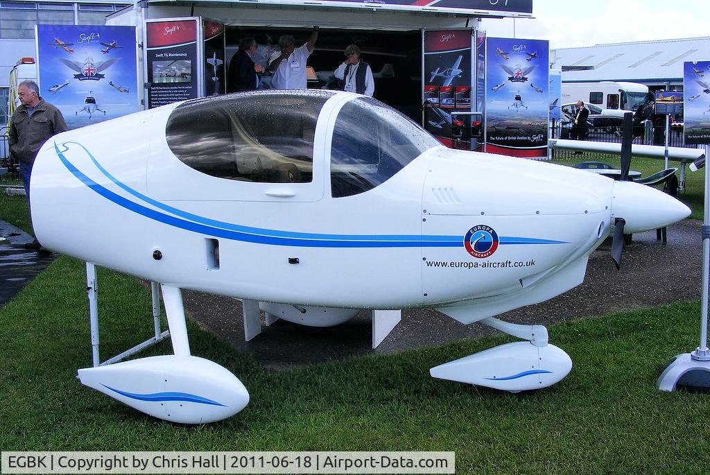 Sywell Aerodrome Airport, Northampton, England United Kingdom (EGBK) - Europa fuselage at Aeroexpo 2011