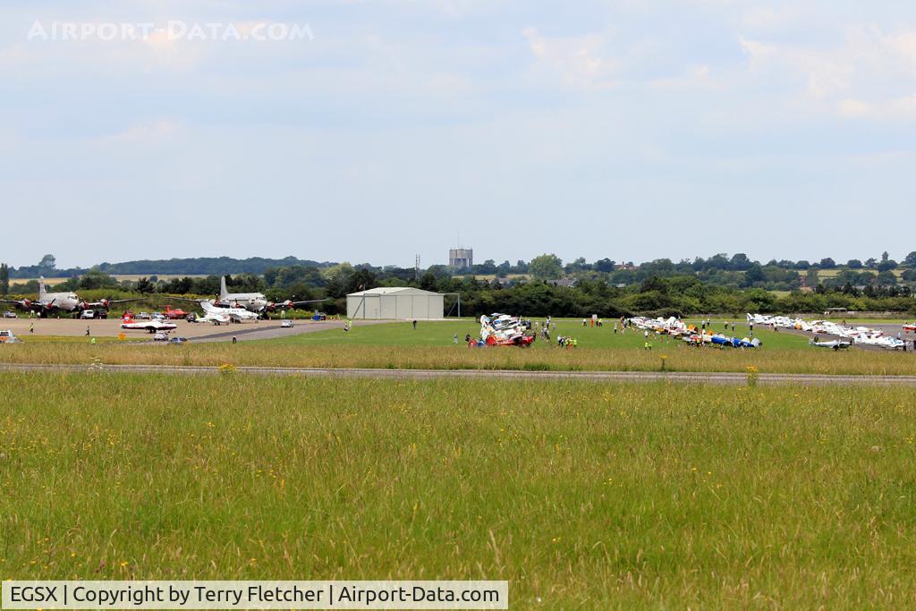 North Weald Airfield Airport, North Weald, England United Kingdom (EGSX) - Overview of part of the Air Britain Fly-In at North Weald