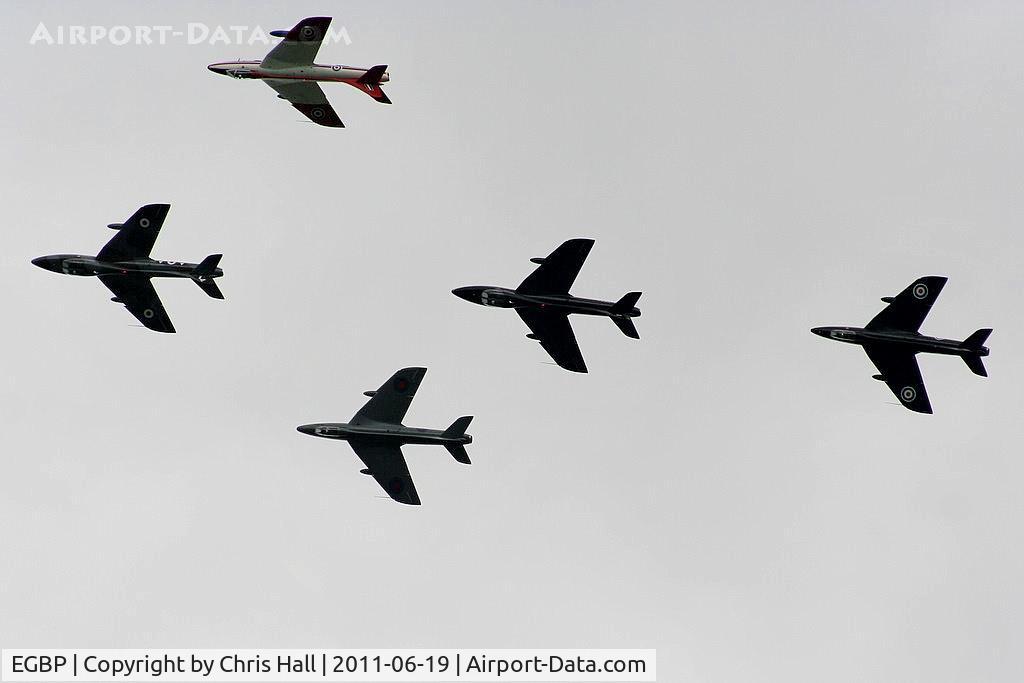 Kemble Airport, Kemble, England United Kingdom (EGBP) - Hunter's displaying at the Cotswold Airshow