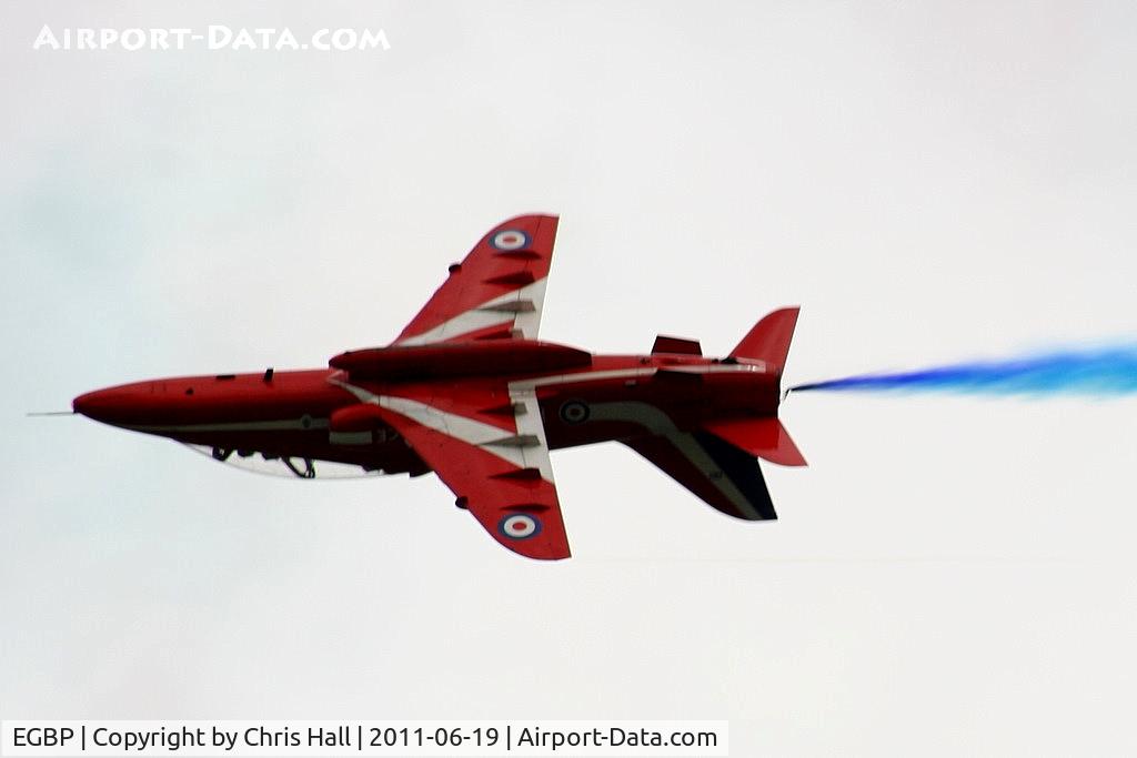 Kemble Airport, Kemble, England United Kingdom (EGBP) - Red Arrow's displaying at the Cotswold Airshow