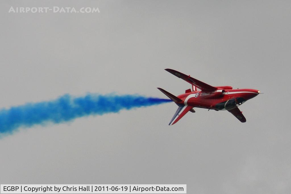 Kemble Airport, Kemble, England United Kingdom (EGBP) - Red Arrow's displaying at the Cotswold Airshow