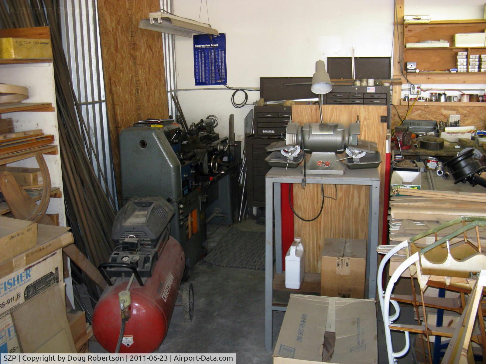 Santa Paula Airport (SZP) - Joe Krybus's Bucker Shop-Metalworking machines